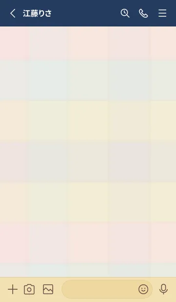 [LINE着せ替え] くすみチェック柄6の画像2