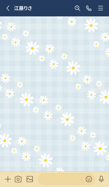 [LINE着せ替え] デイジー 斜め2の画像2