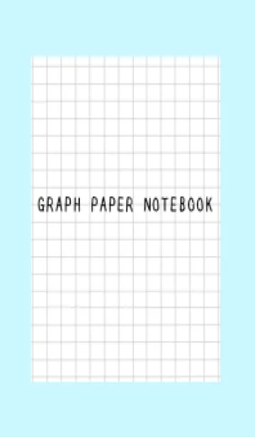 [LINE着せ替え] 方眼紙の着せかえ/黒線/ライトブルーの画像1