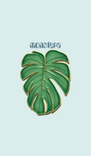 [LINE着せ替え] Enamel Pin monstera 7の画像1