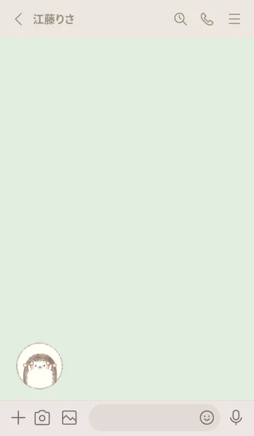 [LINE着せ替え] ハリネズミと筋トレ -グリーン-の画像2