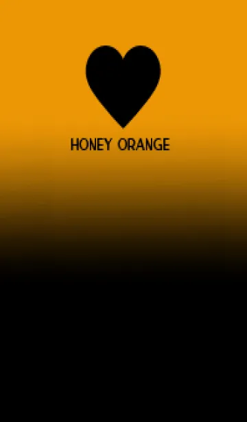 [LINE着せ替え] Black & Honey Orange Theme V.5 (JP)の画像1