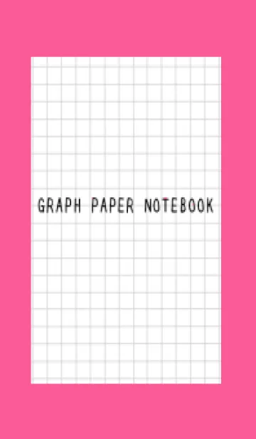 [LINE着せ替え] 方眼紙の着せかえ/黒線/ショッキングピンクの画像1