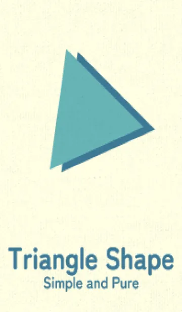 [LINE着せ替え] 三角型の着せかえ アクアマリンの画像1