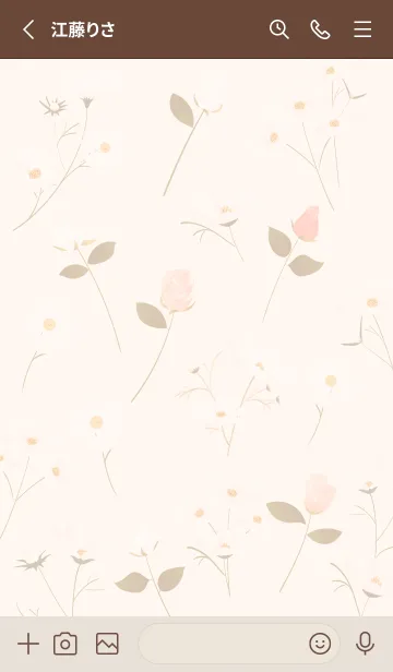 [LINE着せ替え] orange♡薔薇とコスモス13_1の画像2