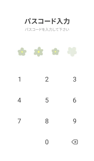 [LINE着せ替え] flower pattern / naturalgreen2の画像4