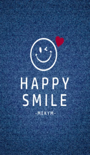 [LINE着せ替え] HAPPY SMILE DENIM HEART - MEKYM 13の画像1