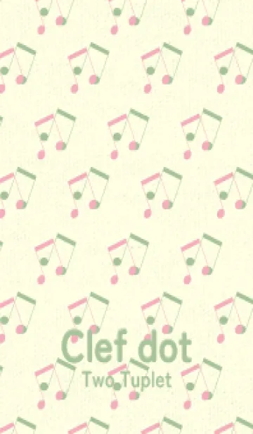 [LINE着せ替え] 2連符柄  鴇色の画像1