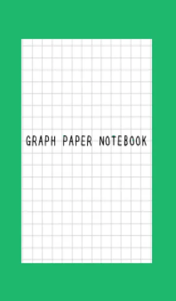 [LINE着せ替え] 方眼紙の着せかえ/黒線/グリーン/ホワイトの画像1