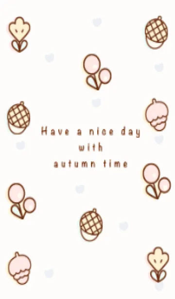 [LINE着せ替え] Happy pastel autumn time 6の画像1