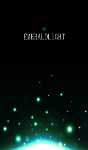 [LINE着せ替え] EMERALD LIGHT-BLACK-2の画像1