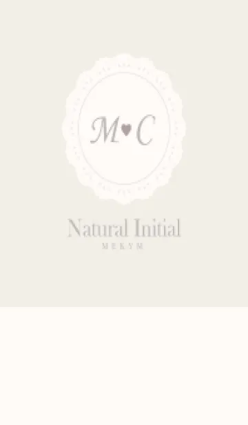 [LINE着せ替え] INITIAL-NATURAL M&Cの画像1