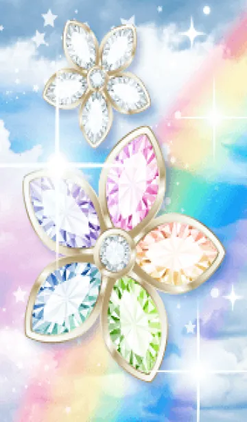 宝石の花と虹空の着せ替えメイン画像