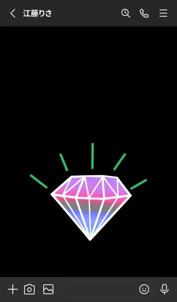[LINE着せ替え] グラデーション ダイヤモンド .92の画像2