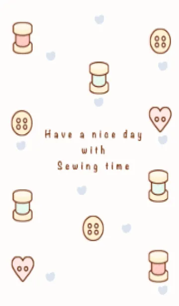 [LINE着せ替え] I love sewing time 4の画像1