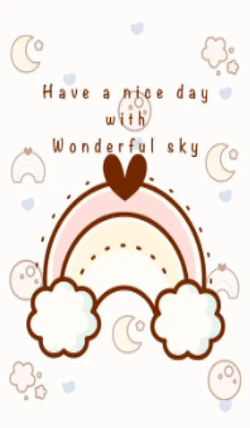 [LINE着せ替え] Happy sky theme 11 :)の画像1