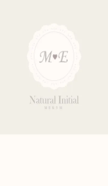 [LINE着せ替え] INITIAL-NATURAL M&Eの画像1