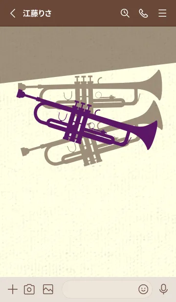 [LINE着せ替え] Trumpet CLR プルプルの画像2