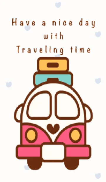 [LINE着せ替え] Happy traveling time 9の画像1