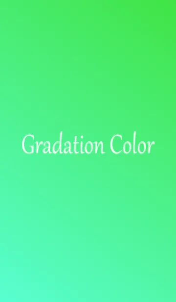 [LINE着せ替え] Gradation Color *Green 7*の画像1