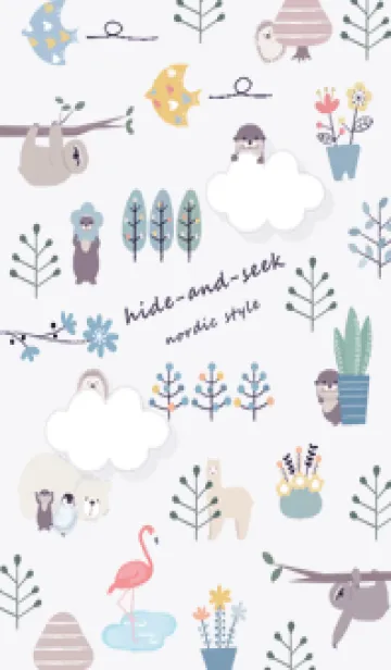 [LINE着せ替え] violet♡かくれんぼ04_1の画像1