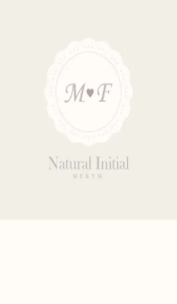 [LINE着せ替え] INITIAL-NATURAL M&Fの画像1