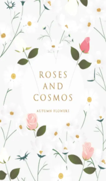 [LINE着せ替え] Greige♡薔薇とコスモス02_1の画像1