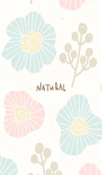 [LINE着せ替え] くすみカラー お花と実9の画像1