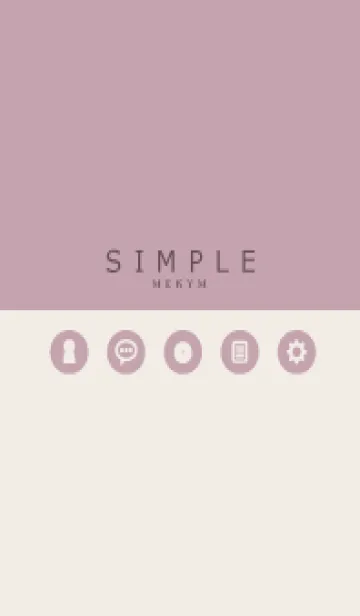 [LINE着せ替え] SIMPLE-ICON PINK 7の画像1