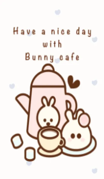 [LINE着せ替え] Pastel bunny cafe 2の画像1