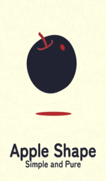 [LINE着せ替え] りんご型のきせかえ 茜色の画像1