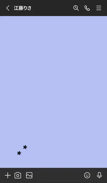 [LINE着せ替え] ねことお星さま(black3-08)の画像2