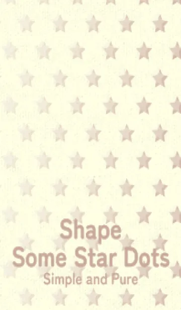 [LINE着せ替え] 星のドッドきせかえ アイボリーの画像1