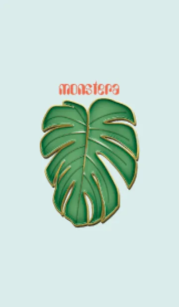 [LINE着せ替え] Enamel Pin monstera 8の画像1