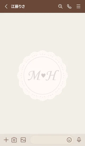 [LINE着せ替え] INITIAL-NATURAL M&Hの画像2