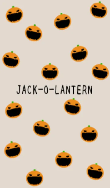 [LINE着せ替え] ジャックオランタンの着せかえ/ベージュの画像1