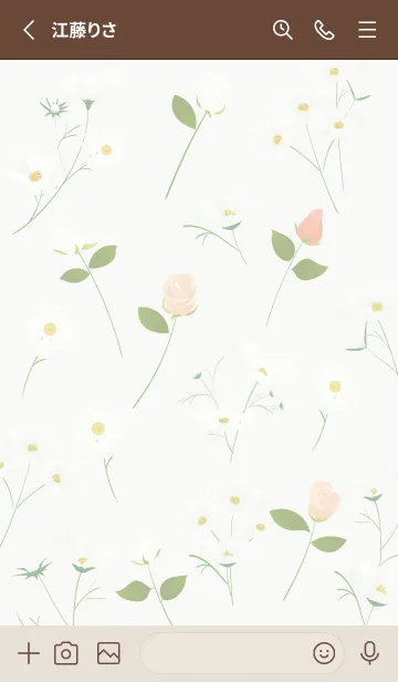 [LINE着せ替え] green♡薔薇とコスモス07_1の画像2