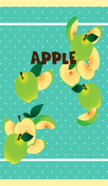 [LINE着せ替え] 青りんご 薄い黄色の画像1