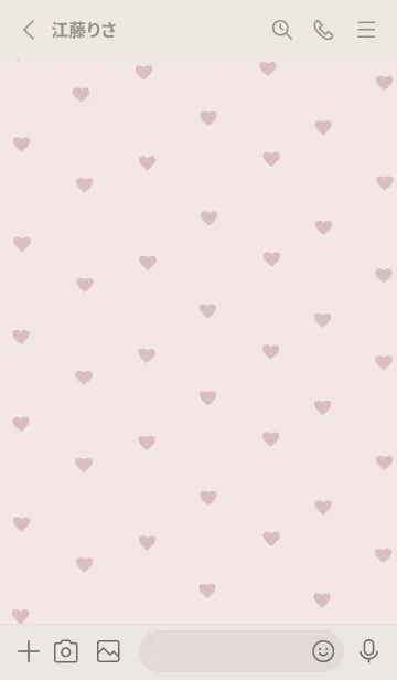 [LINE着せ替え] pattern_heart / ivorypinkの画像2