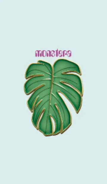 [LINE着せ替え] Enamel Pin monstera 9の画像1