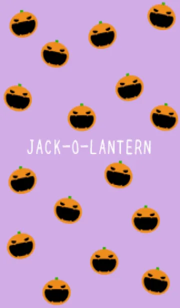 [LINE着せ替え] ジャックオランタンの着せかえ/パープルの画像1