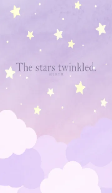 [LINE着せ替え] The stars twinkled - PURPLE 10の画像1