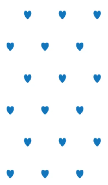 [LINE着せ替え] シンプルハート. 白と青の画像1