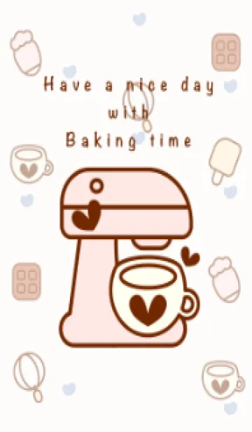 [LINE着せ替え] Happy baking time 10の画像1