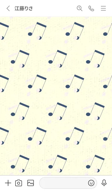 [LINE着せ替え] 2連符柄  桜色の画像2