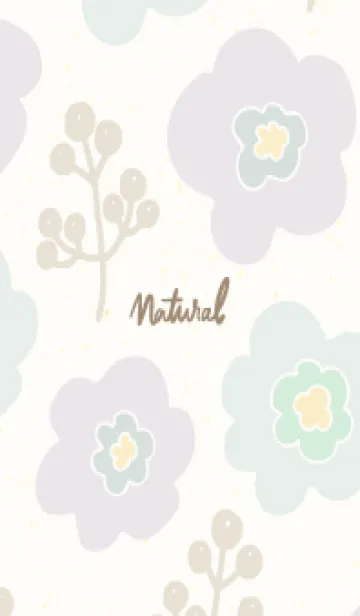 [LINE着せ替え] 花 くすみカラー 北欧風7の画像1