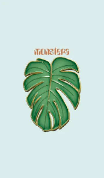 [LINE着せ替え] Enamel Pin monstera 10の画像1