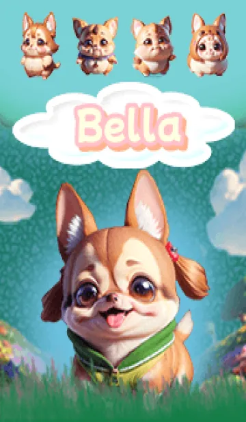 [LINE着せ替え] Bella Chihuahua Beige04の画像1