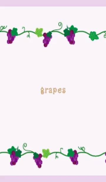 [LINE着せ替え] かわいい葡萄 薄い紫の画像1