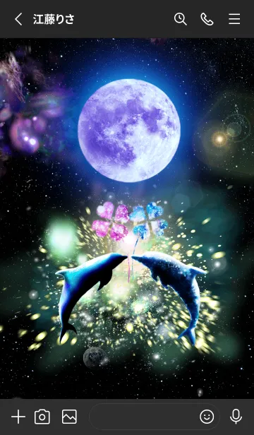 [LINE着せ替え] Space Dolphin16の画像2